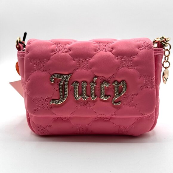 Juicy Couture Pink Quilted Women's Handbag NWT - Picture 1 of 6